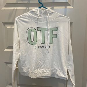 Long sleeve cropped OTF hoodie
